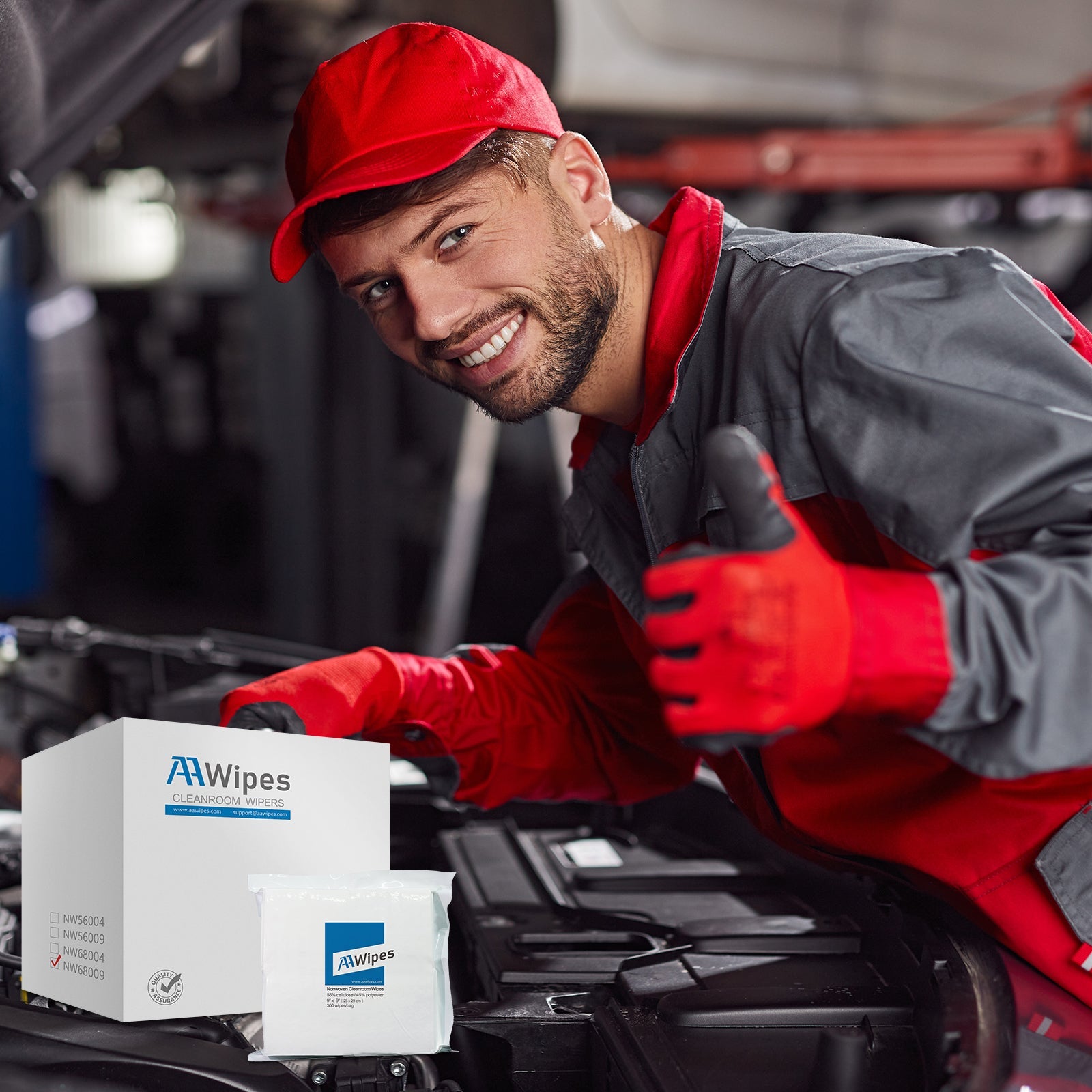 Automotive manufacturing cleanroom wipes reducing paint defects