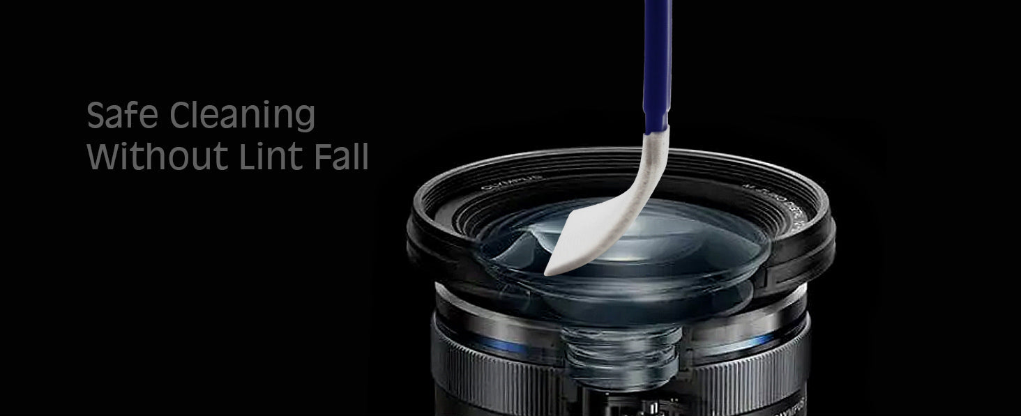 Technician using AAWipes Gel Swabs to clean delicate camera sensors and optical lenses in a dust-free lab environment, ensuring residue-free and contamination-free surfaces.