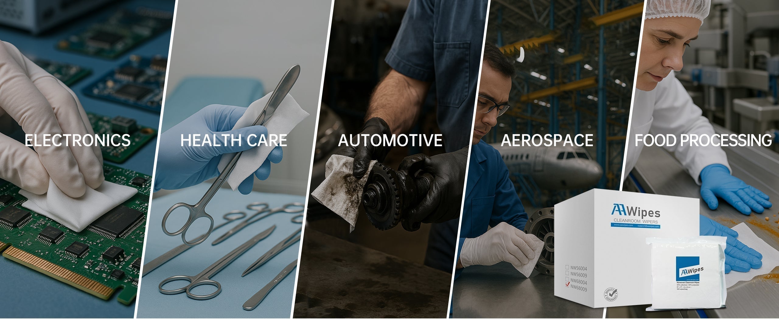 Top 5 Industrial Applications for AAWipes Wipes: Lens & Camera Optics, Printing, Automotive, Aerospace, Semiconductor and More