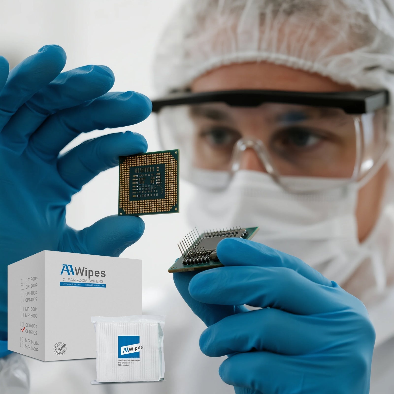 AAWipes cleanroom wipes – ISO‑certified American supplier offering bulk B2B solutions with global free shipping