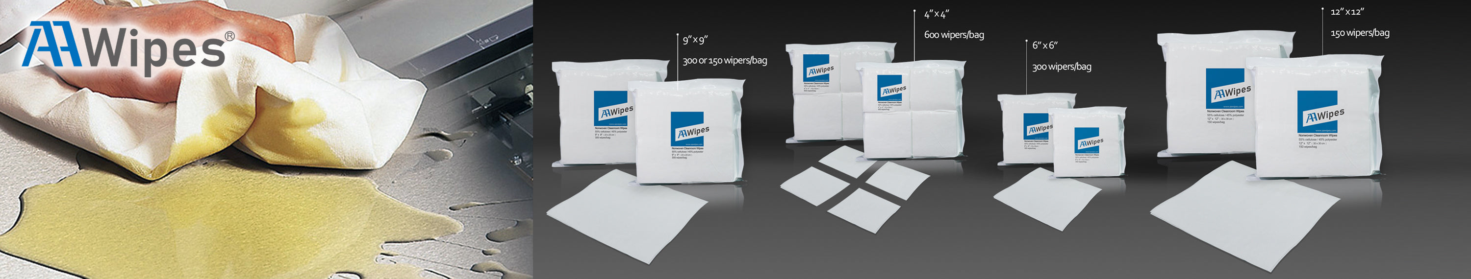 NW068 Series Cellulose-Polyester Cleanroom Wipes