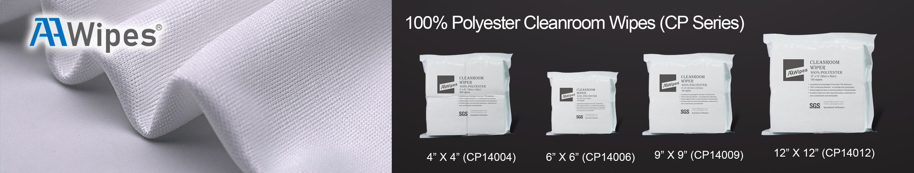 Case Packed full-size microfiber and polyester cleanroom wipes in 4x4, 6x6, 9x9, and 12x12 sizes for PCB cleaning, electronics assembly, labs, optics, food-safe use, and bulk packaging.