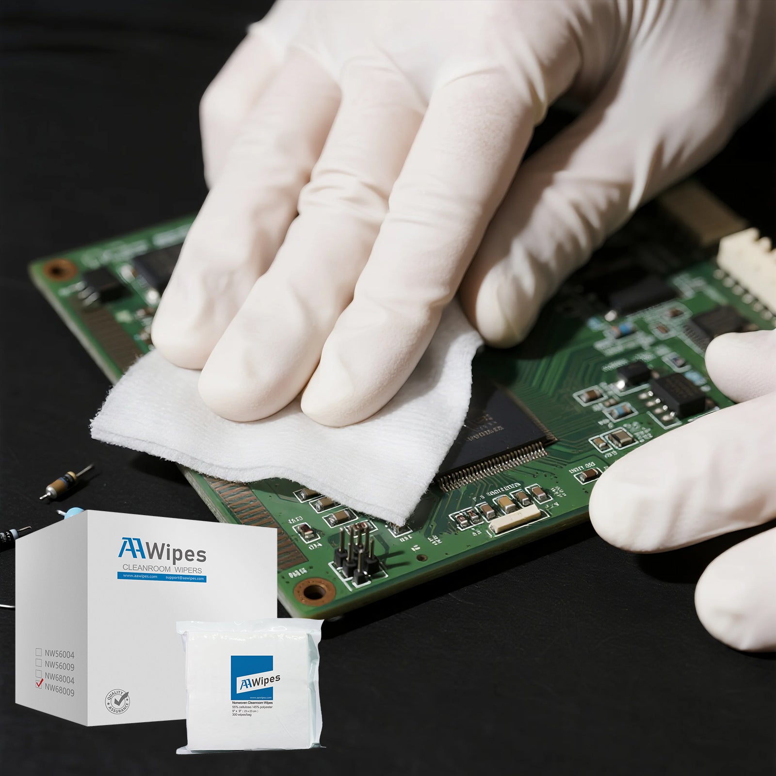 Static-safe cleanroom supplies for semiconductor manufacturing