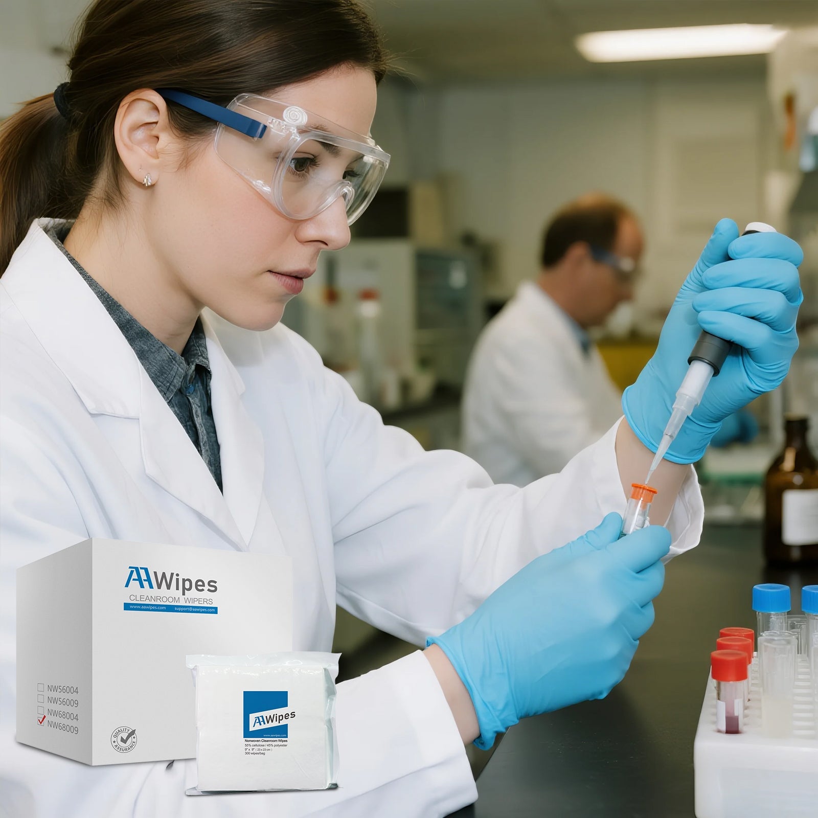 Low-linting nonwoven cleanroom wipes ideal for pharmaceutical and medical device environments