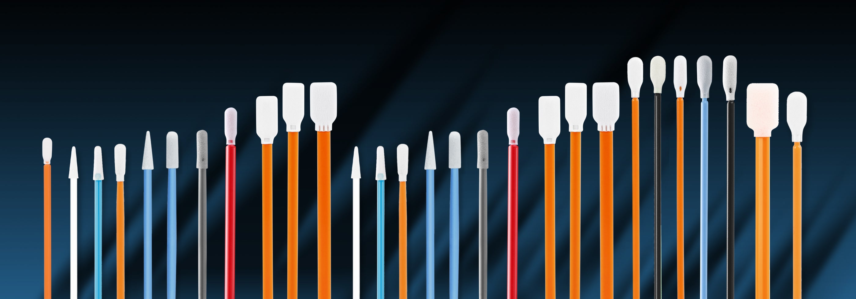 Precision microfiber and foam swabs for semiconductor use