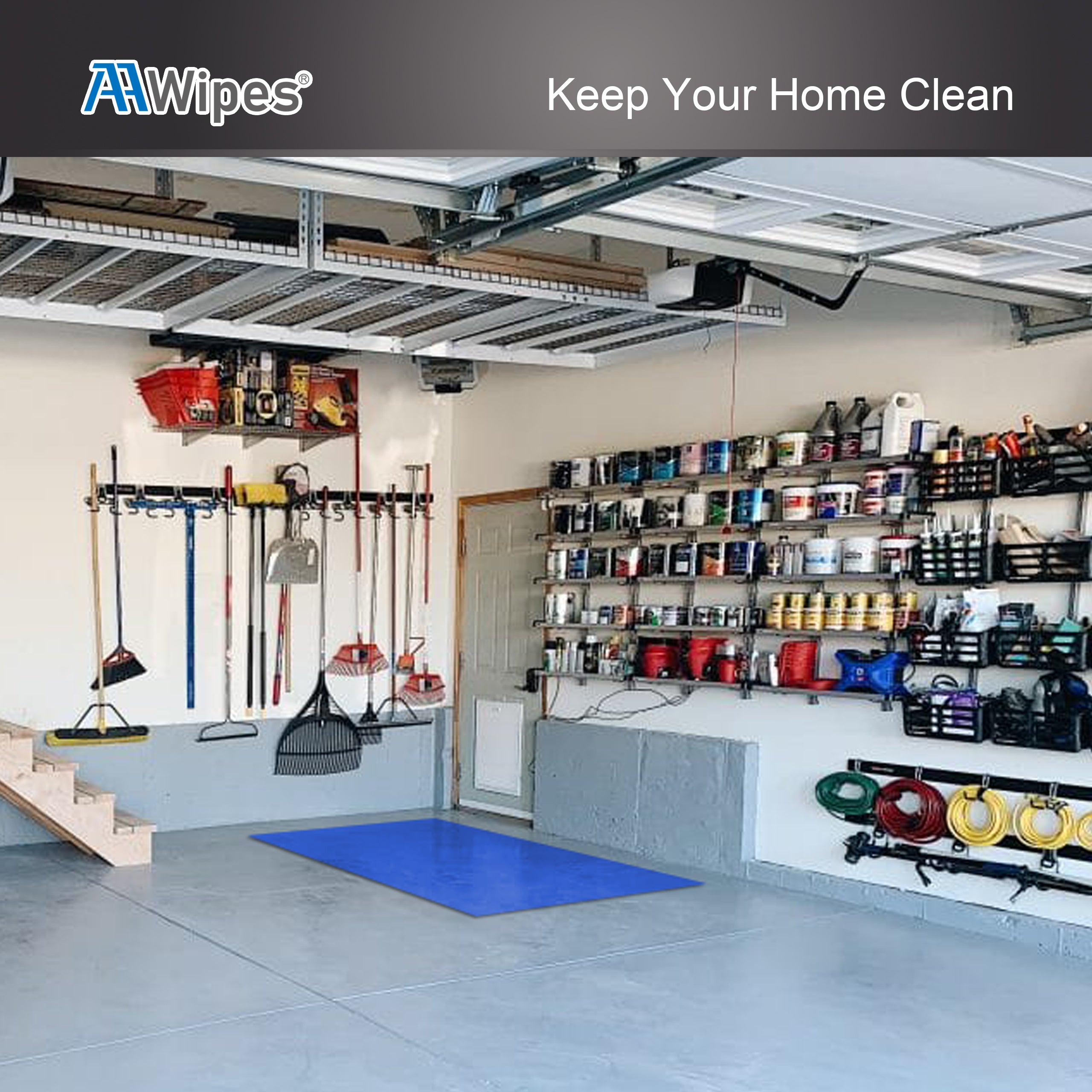 Tacky Matting for Clean Environments Sticky Mats 18"X24" Blue for Microelectronics, Aerospace, Pharmaceuticals,Food Processing, Hospital, Lab, Health Care, Manufacturing, Semiconductor(6,000 Sheets/200 Mats/20 Boxs/Case) (No. IPSM-1824-300-B)