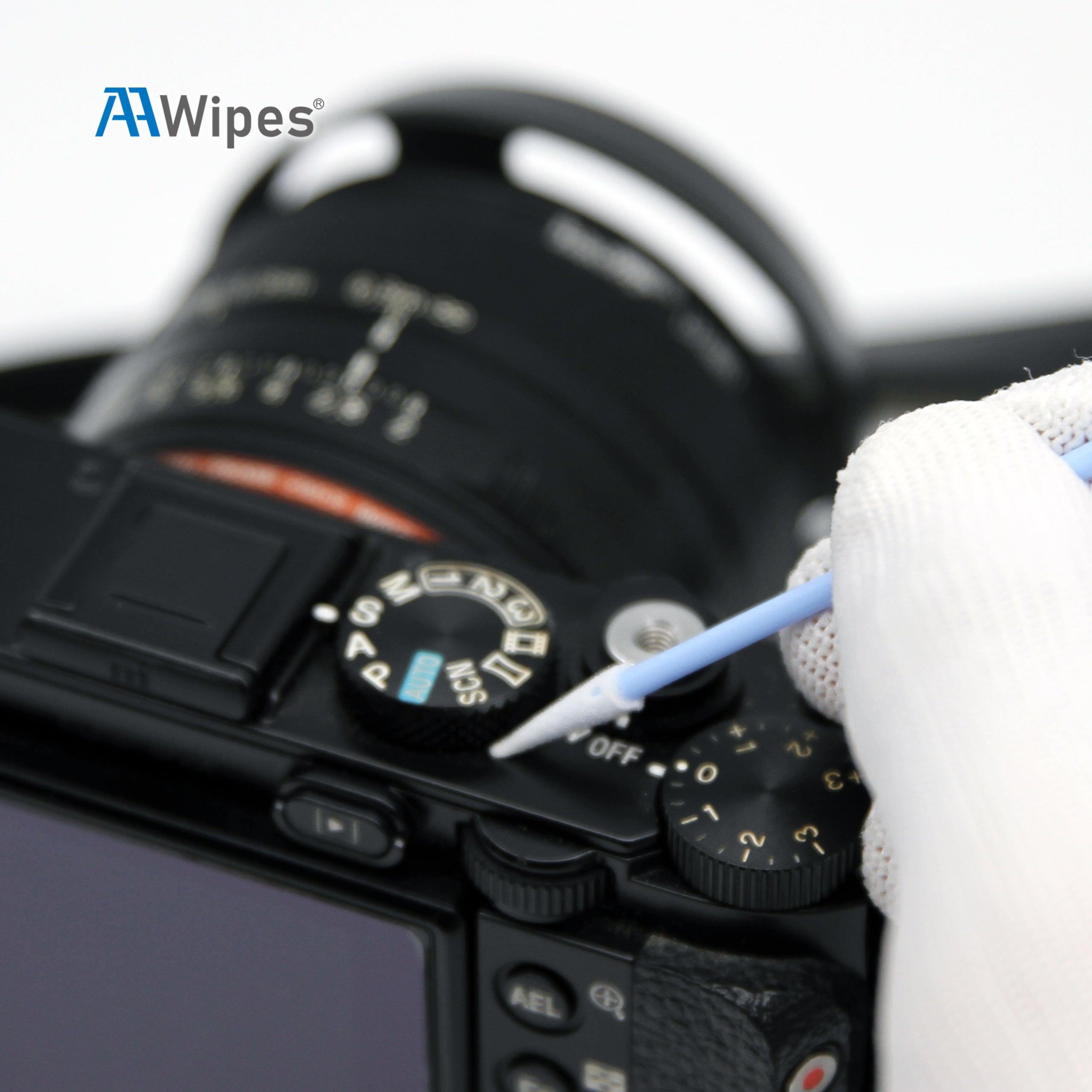 Cleanroom Swabs Double-Tipped 2.9",Foam Tips Sticks, Head/ Length=3.2 mm/73 mm (No. D7230, 1,000pcs Black and Blue)