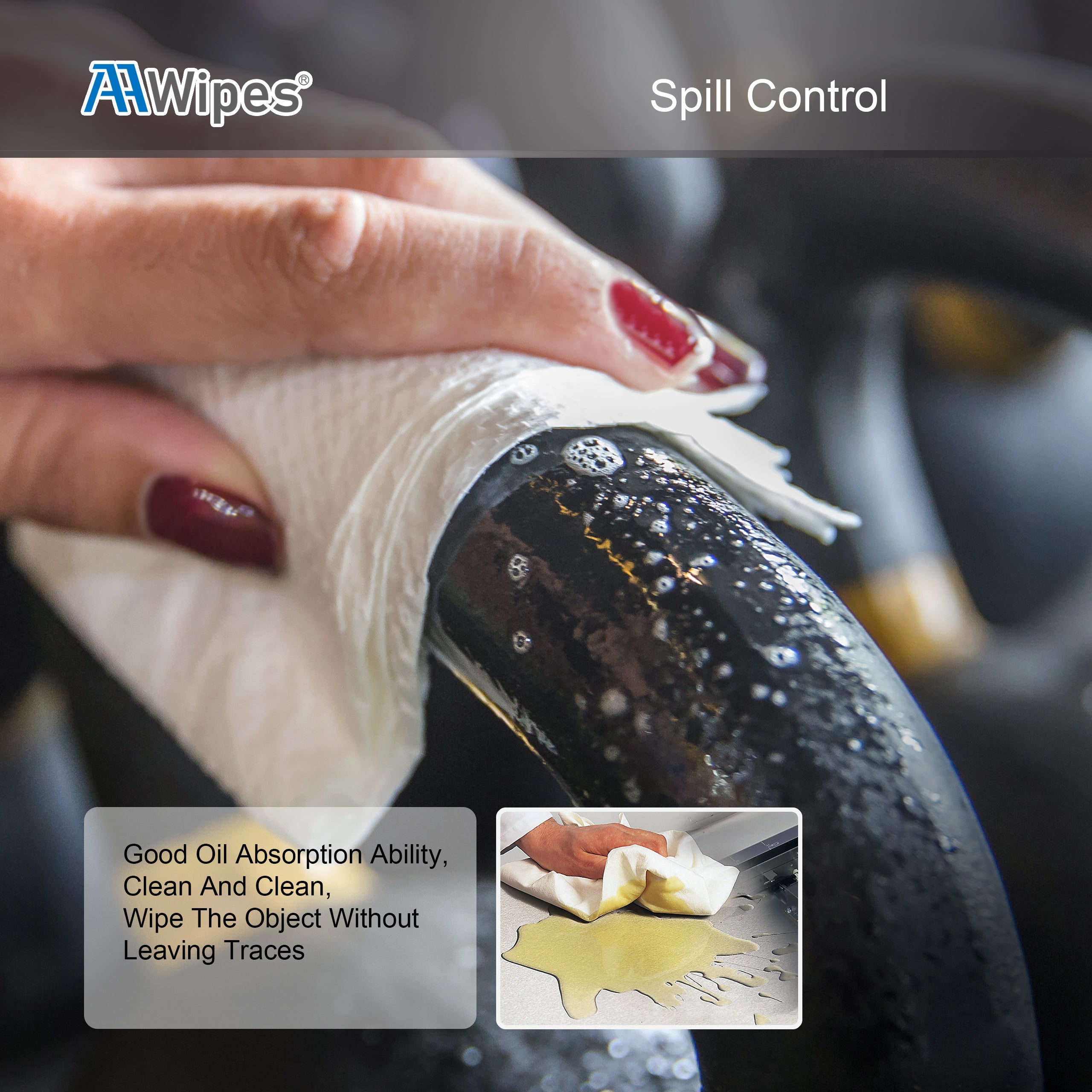 Cleanroom Wipers Nonwoven Wipes 4"x4" Cellulose/Polyester Wipes 68gsm (No. NW06804, 16,800 Wipes /28 Bags /Case)