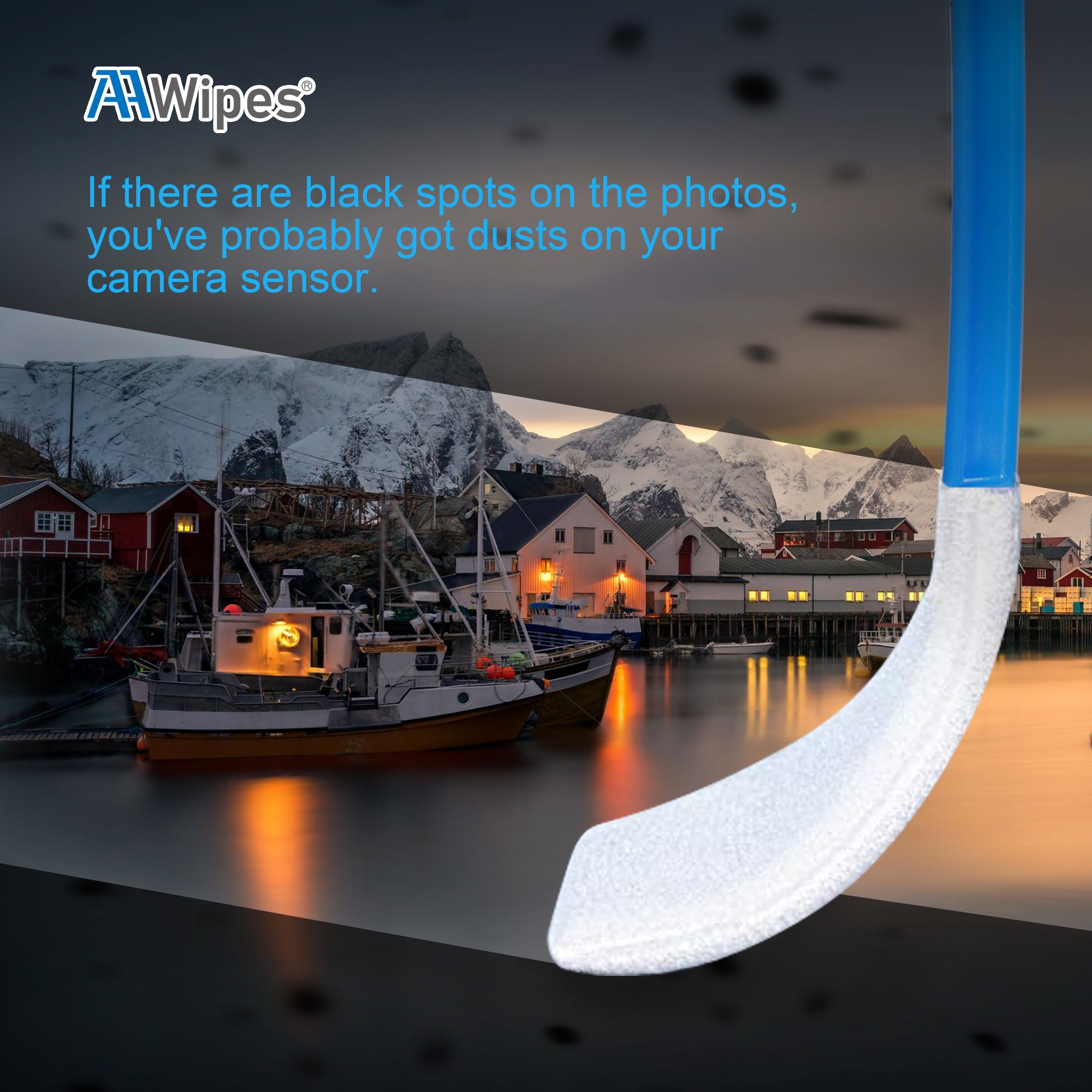 Sensor Swab Kits Sensor Cleaning Swabs for APS-C Sensors of DDR DSLR or SLR Camera (200 Pieces of 16 mm Sensor Cleaning Swabs) (No. HCS-16-200)