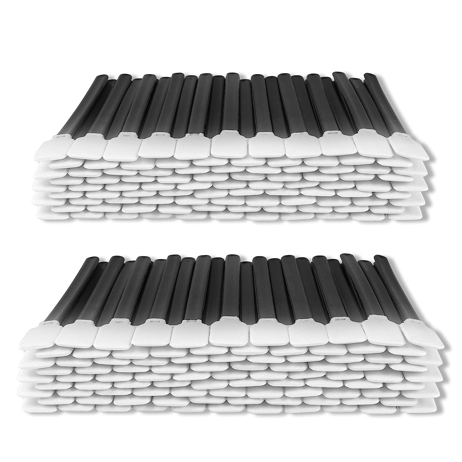 4.92" Polyester Swabs Large Flat Square Polyester Length/Head Width=125 mm/13.5mm (No. A5125A, 1,000 pcs, Orange/Black)