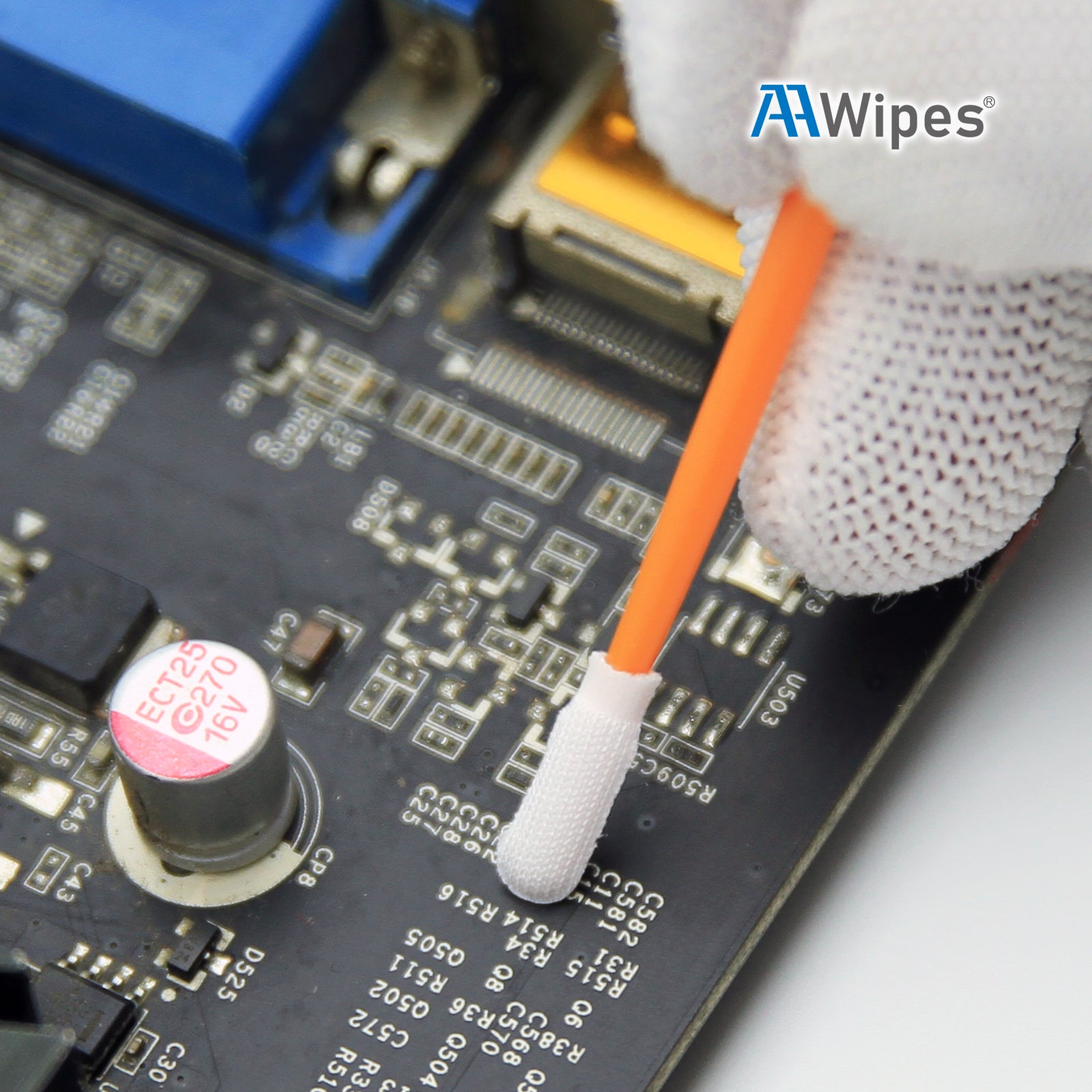 AAwipes cleanroom swabs are also great to clean firearms as gun cleaning swabs or clean inkjet printer heads as Inkjet Printer cleaning swabs, or to cleaning optical instruments like cameras and optical Lens, or to cleaning electronics, e.g. PCB board cleaning swabs or hard disc swab,