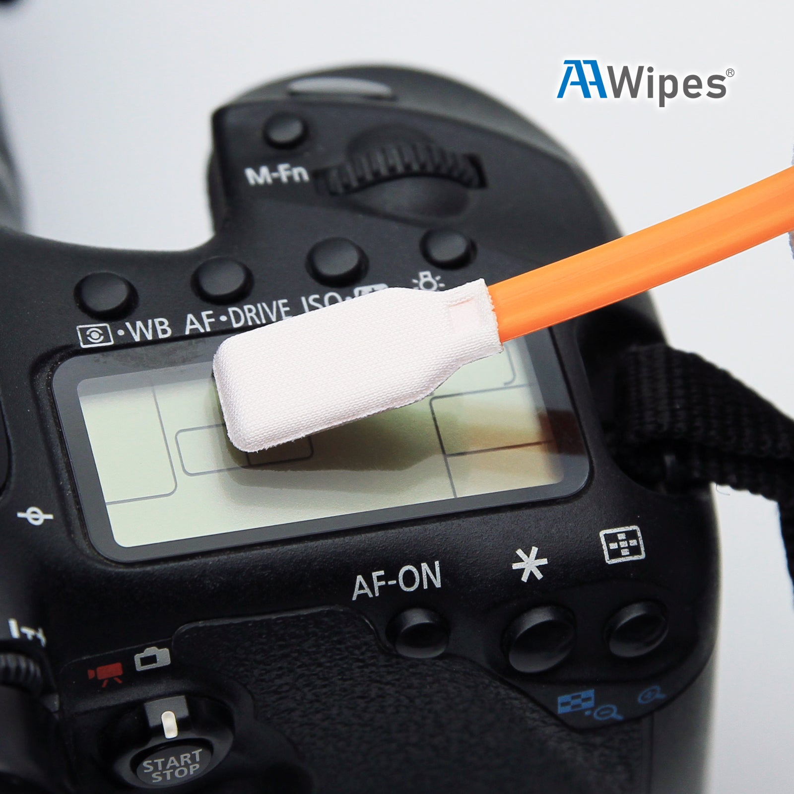 4.92" Polyester Swabs Large Flat Square Polyester Length/Head Width=125 mm/13.5mm (No. A5125A, 1,000 pcs, Orange/Black)