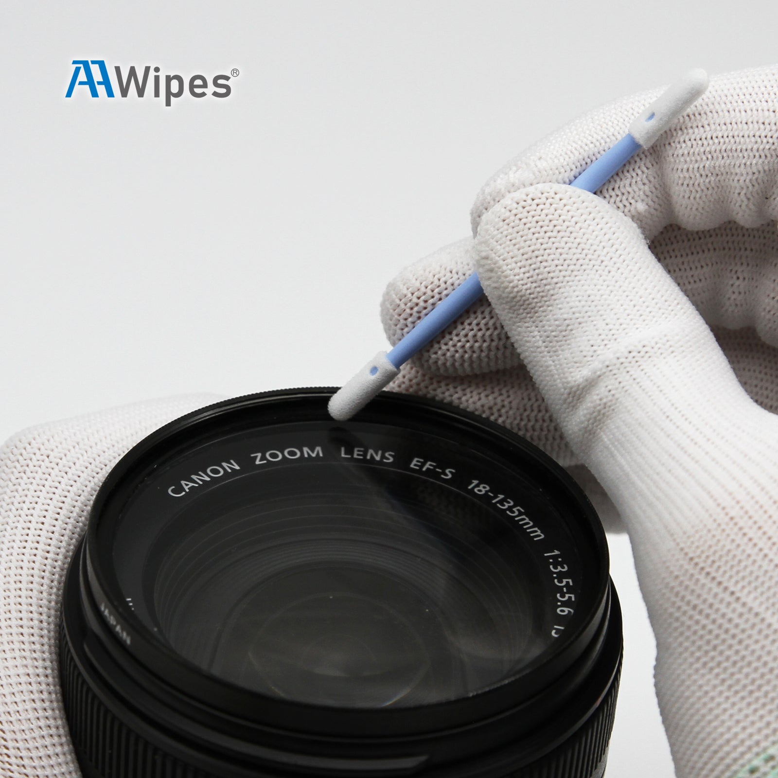 76 mm Cleanroom Swabs 3" Double-Headed Q Tip FoamSticks, 3.2 mm Round Head, (D7220, 1,000pcs, Black/Blue)