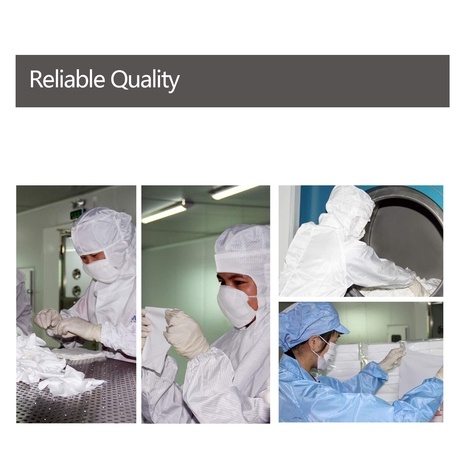 AAWipes Cleanroom Cloth Wipes 9"x9" Double Knit 100% Polyester Wipers Lint Free Cloths with Ultra-fine Filaments, Laser Sealed, ISO 5-6, (No. CP14009, 140 Bags/10 Boxes )