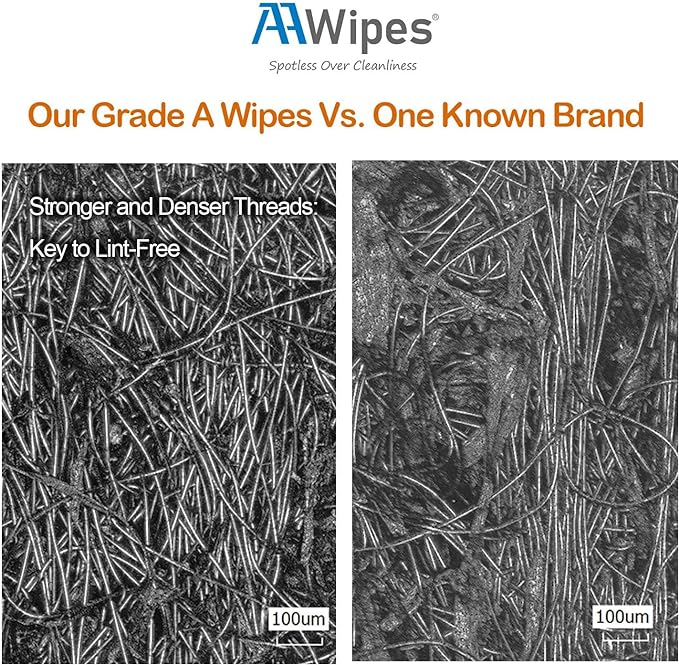Cleanroom Wipes Nonwoven 12"x12" Cellulose/Polyester Wipers (No. NW06812. 3,000 wipes/20 bags/Case)