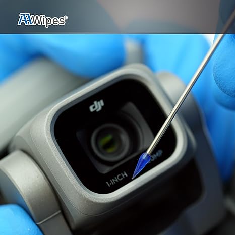 Sticky Swab Gel (2.0 mm/0.08 inch Tipped Head, 100 Swabs Blue) Sticky Pen Silicone Gel Stick for Camera Sensors, LCD, Semiconductors, PCB, SMT & Watches etc. (No. GSB-SS-T-100)