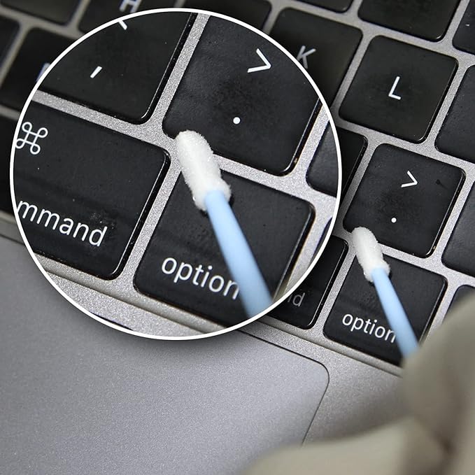 AAwipes cleaning swab sticks have excellent compatibility with most known solvents including alcohol and acetone. It has excellent absorbency and solvent-holding capacity for easy cleaning.