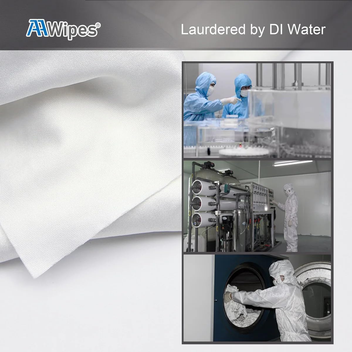 Heavy-Duty Cleanroom Wipes 9"x9" | 240GSM Multi-Ply Composite Polyester | Laser-Sealed Edge Lint-Free Cloths for SMT & Industry, 100 Pcs/Bag, CP240P09