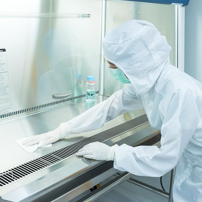 Cleanroom Wipes Nonwoven 12"x12" Cellulose/Polyester Wipers (No. NW06812. 3,000 wipes/20 bags/Case)