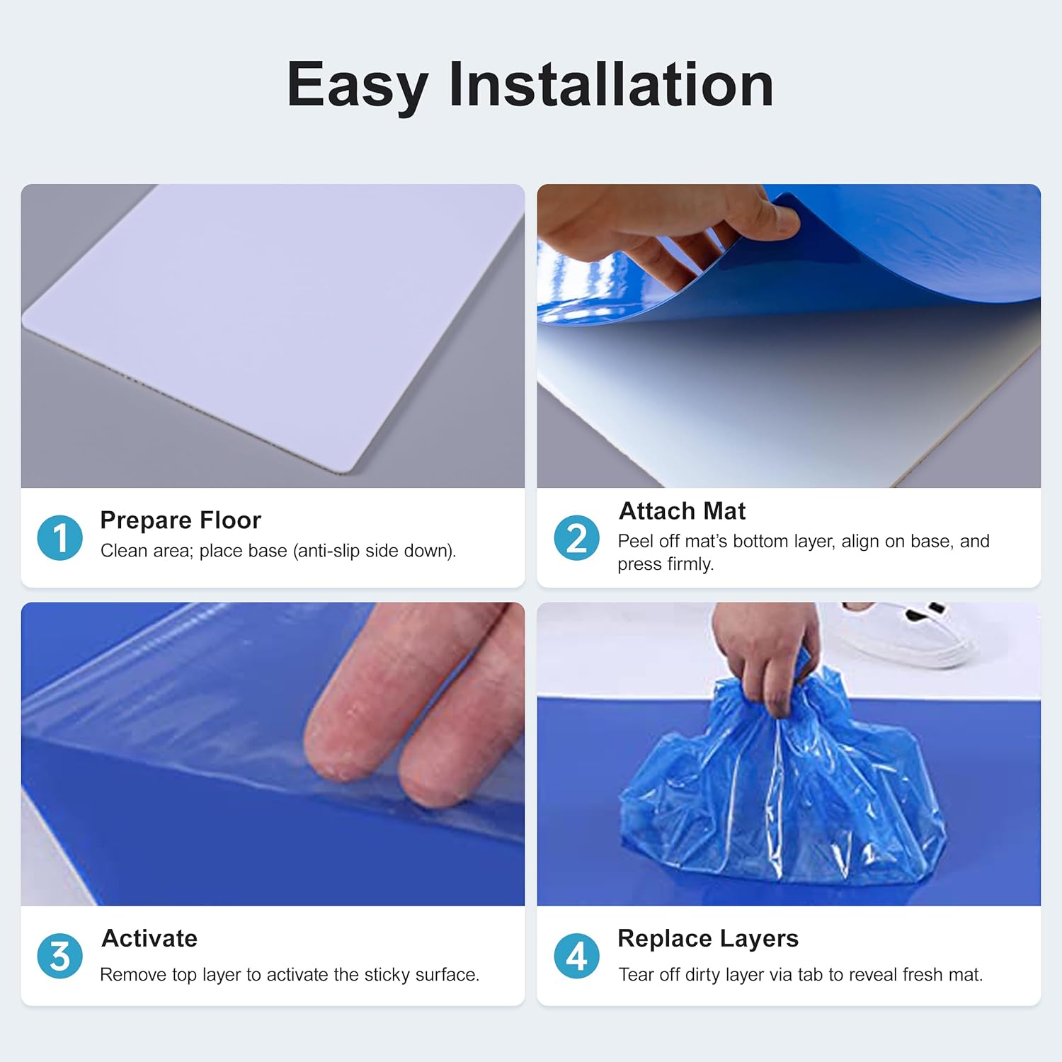 AAwipes Sticky Mat Base Pad/Frame for 24x36 Inches Sticky Mats Non-Slip Backing (SA-2436-10)