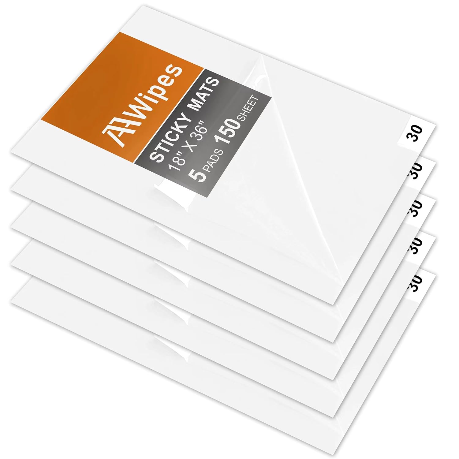 Cleanroom Sticky Floor Mats 18"X36" Blue for Pharmaceuticals,Food Processing, Hospital, Lab, Biotechnology, Automotive, Construction, Health Care, Manufacturing, Semiconductor (750 Sheets/25 Mats/5 Boxs/Case)