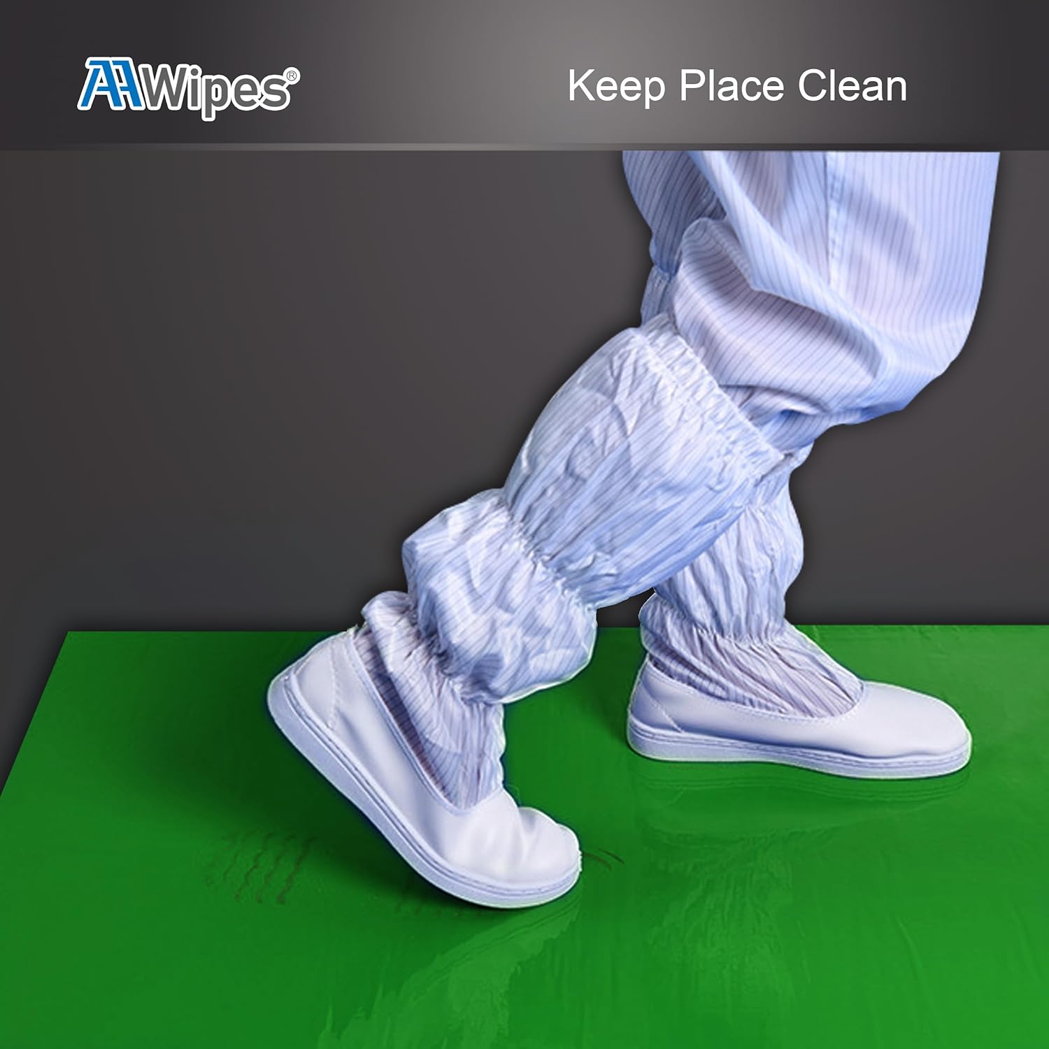 Cleanroom Sticky Floor Mats 18"X24" White for Microelectronics, Aerospace, Pharmaceuticals,Food Processing, Hospital, Lab, Health Care, Manufacturing, Semiconductor (750 Sheets/25 Mats/5 Boxs/Case)