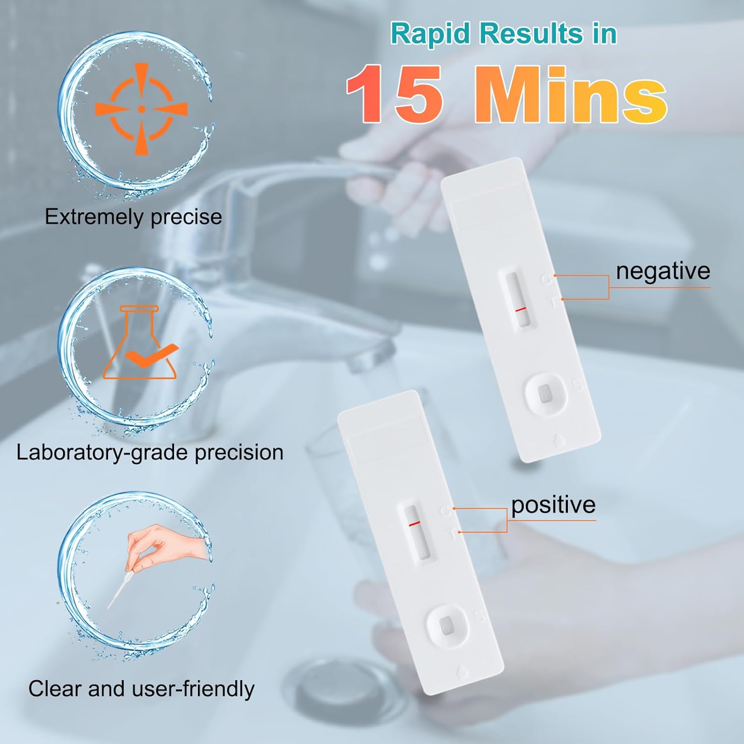 AAWipes Lead Water Testing Kit (20-Pack) – Rapid 15 Minutes Results Home Lead Tester for City Water & Well & Drinking Water | Convenient DIY Testing, Quick Results (K04-20)