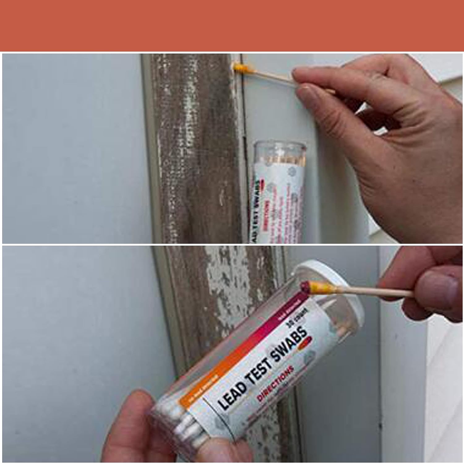 Lead Poisoning Detection AAwipes Lead Test Swab Kit (Starting from 50 Jars 4000pcs swabs, 80 Pcs/Jar Rapid Home Testing Swabs, 30-Second Results Dip in Water). Home Use, Painted, Dishes, Toys, Jewelry, Metal, Ceramics, Wood (LS80-50)