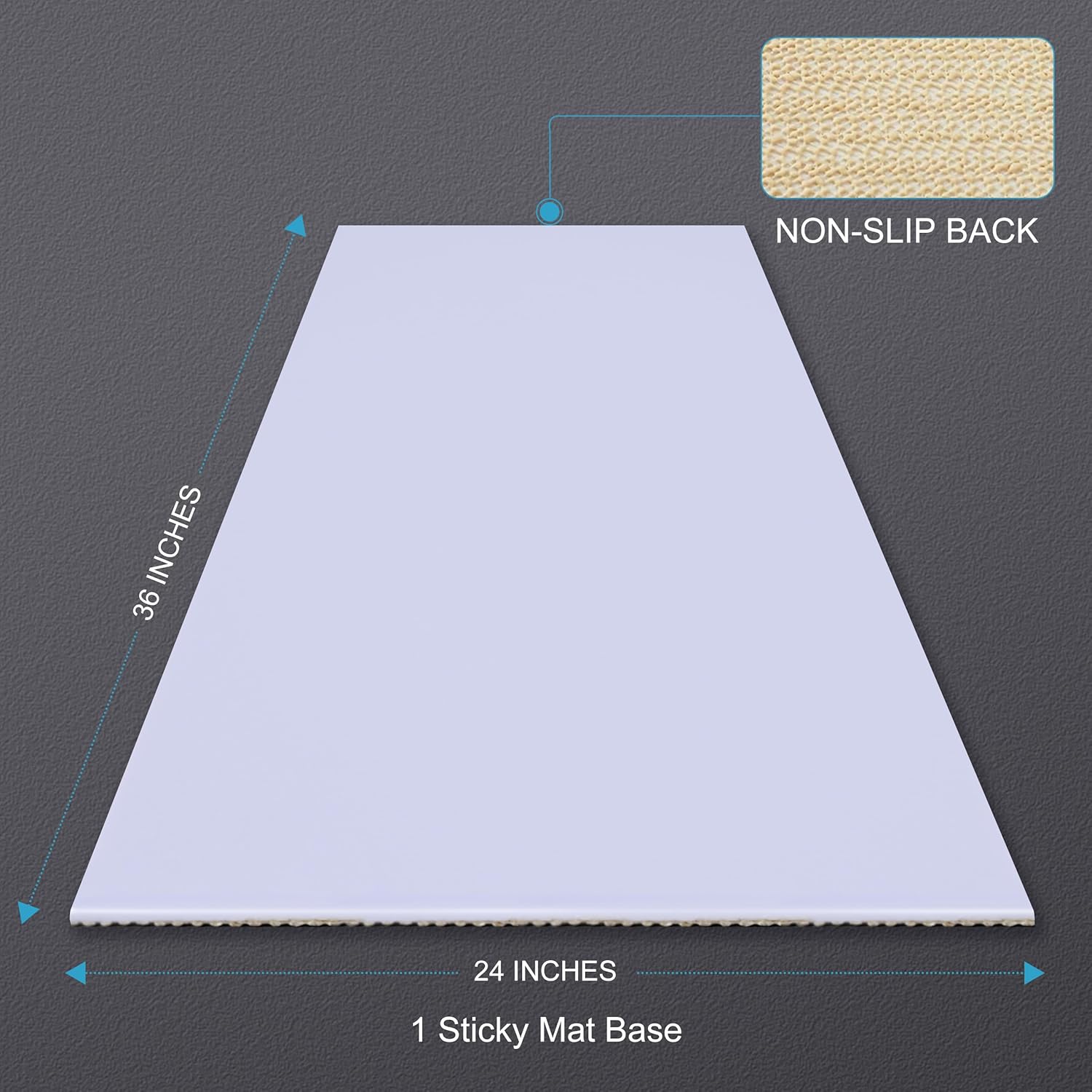 AAwipes Sticky Mat Base Pad/Frame for 24x36 Inches Sticky Mats Non-Slip Backing (SA-2436-10)