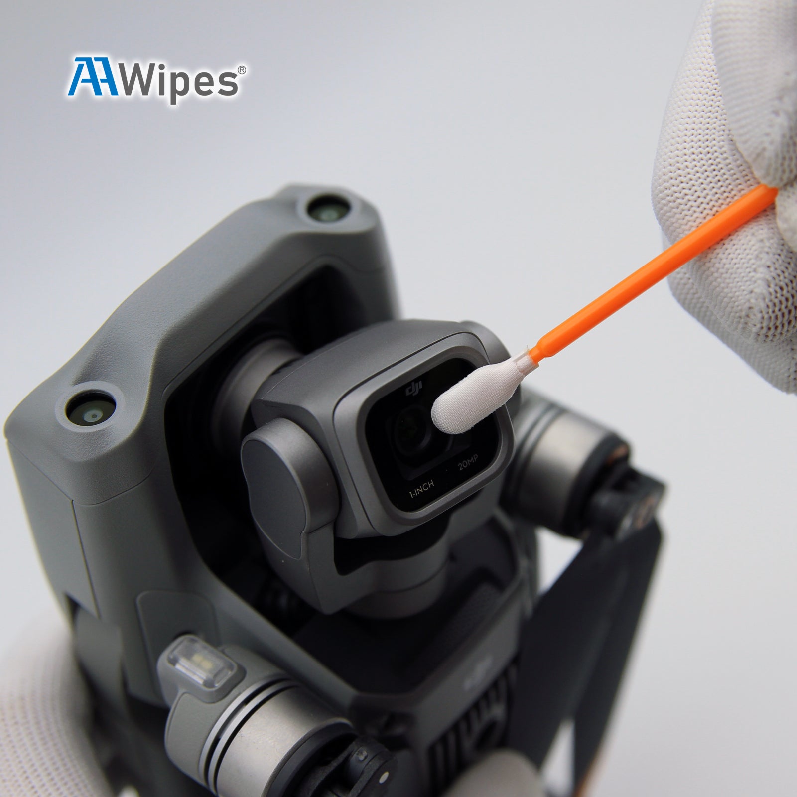 6.3" Polyester Swabs Lint Free Long Sticks, Length/Swab Head Width=160 mm/6.8 mm (A5157A, 1,000 pcs, Orange)