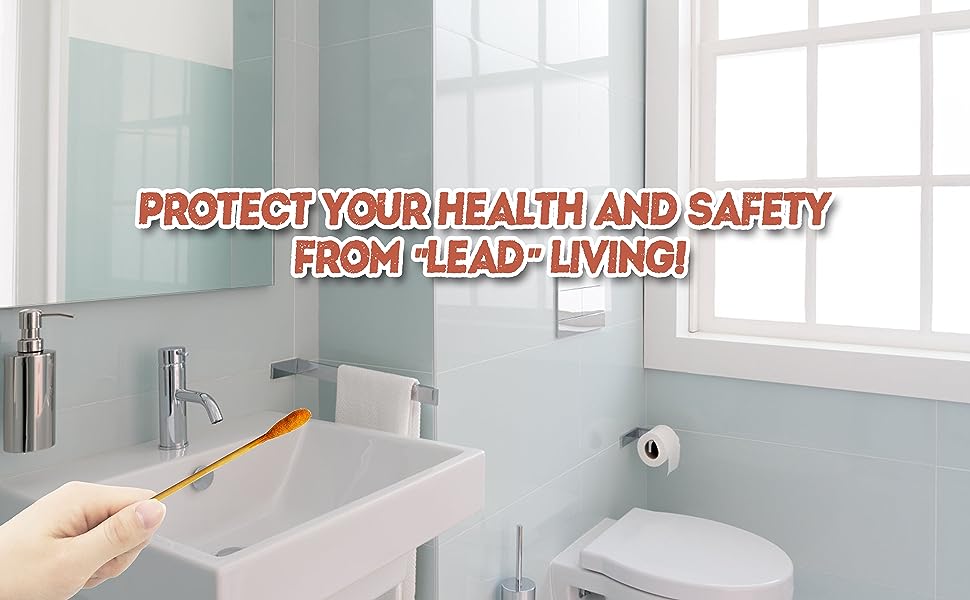 Lead Test Swab Kit (Starting from 50 Jars, 80 Pcs/Jar Rapid Home Testing Swabs, 30-Second Results Dip in Water). Home Use, Painted, Dishes, Toys, Jewelry, Metal, Ceramics, Wood (LS80-4000)