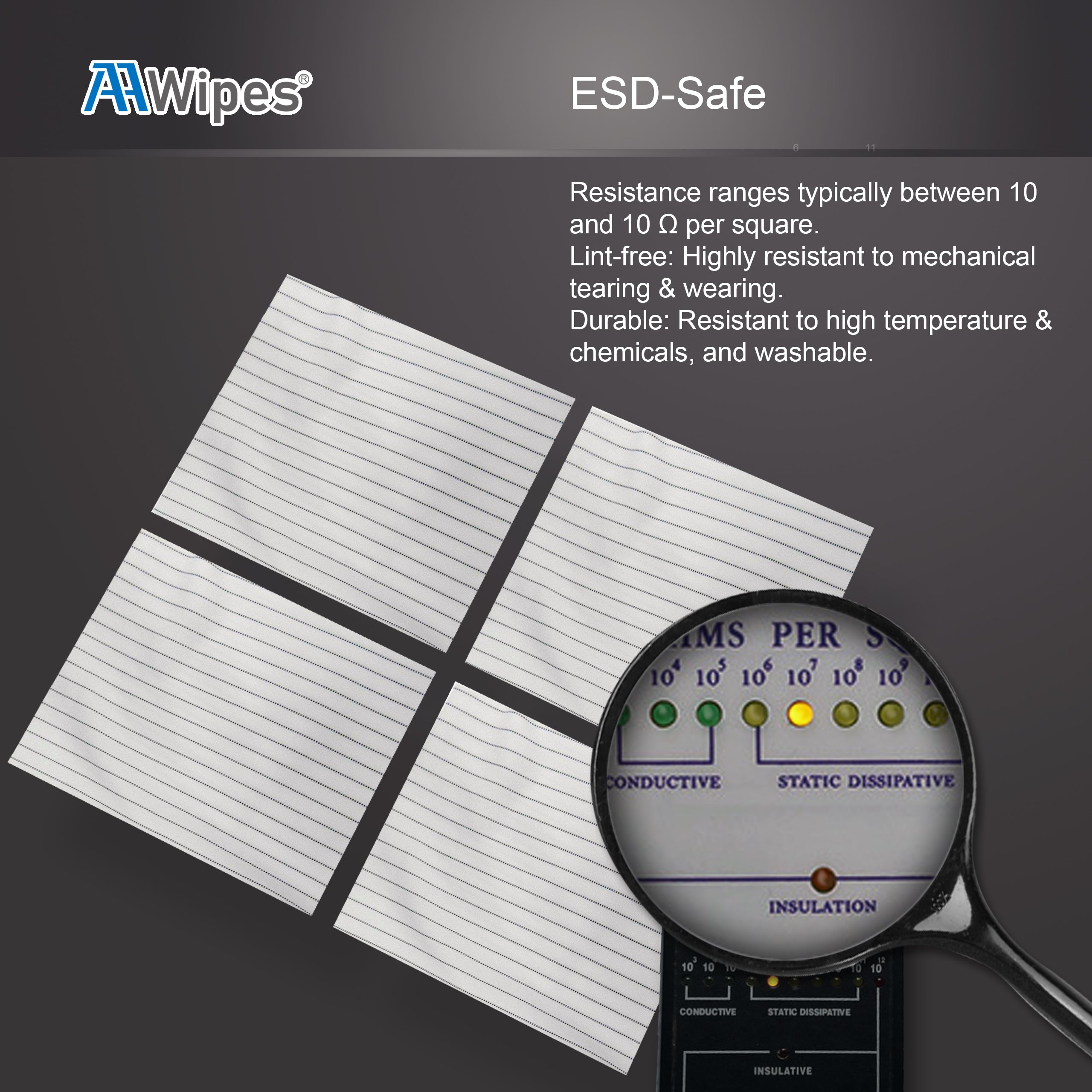 New ESD-safe wipes – AAWipes product innovation for distributors