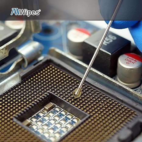 ESD Lens Wiping Sticks |2.3 mm Round Head, 100 Swabs Transparent, Medium Viscosity| Sticky Pen Silicone Dust Rods for Camera Sensors, LCD, Semiconductors, PCB, SMT & Watches etc. (GST-SS-100)