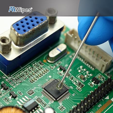 ESD Lens Wiping Sticks |2.3 mm Round Head, 100 Swabs Transparent, Medium Viscosity| Sticky Pen Silicone Dust Rods for Camera Sensors, LCD, Semiconductors, PCB, SMT & Watches etc. (GST-SS-100)