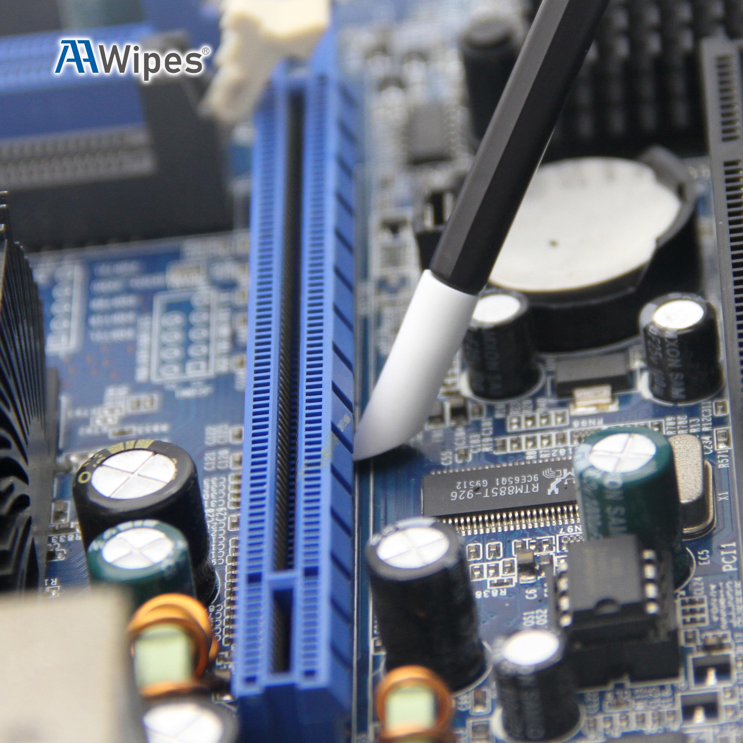 Superfine PrintHead Swabs (100-Pieces, Ultrasoft, Super Porous, Angled PU Tip) for Mimaki, Epson, Brother, HP, Roland, DTG, Wide Format Printers. Suitable for Cleaning Guns, Watches, Clocks (ITS-100)