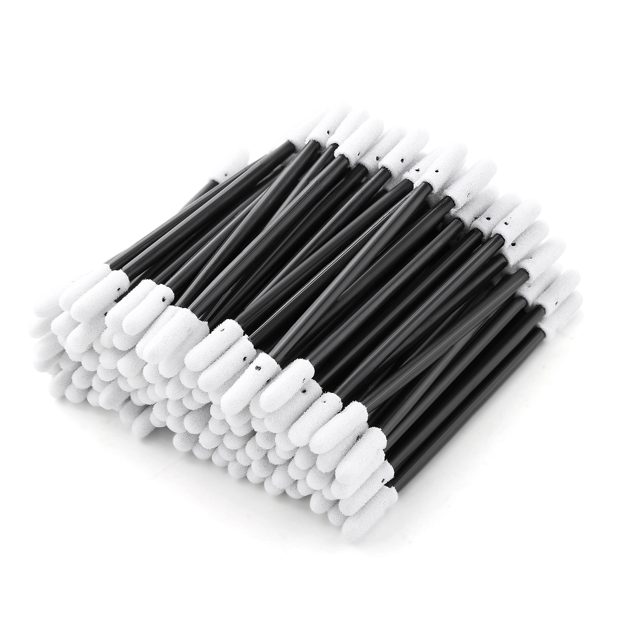 3" Double-Headed Foam Swab Cleaning Sticks, Round Head/Length 3.2 mm=76 mm ( NO. AD7220, 1,000pcs, Blue/Black))