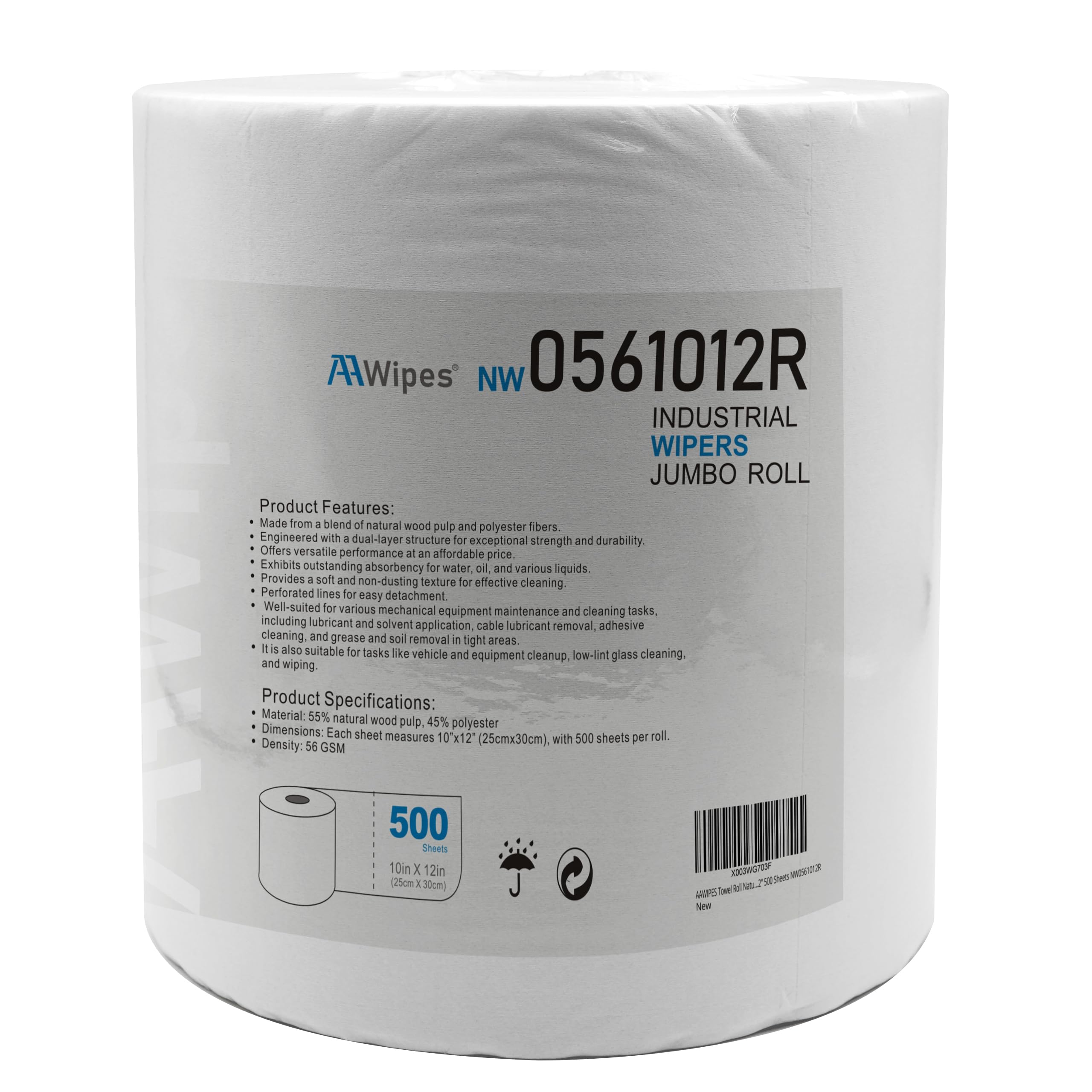 Maximum Strength and Durability: These heavy-duty disposable shop towels are designed for superior performance, excelling in absorbing water, oil, and various solvents. Ideal for tasks such as industrial wiping, degreasing auto parts, and cleaning in diverse settings like cleanrooms and laboratories. They withstand harsh cleaning agents and provide exceptional durability.