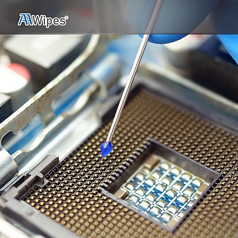 Anti-static teardrop silicone gel swab for sensitive devices