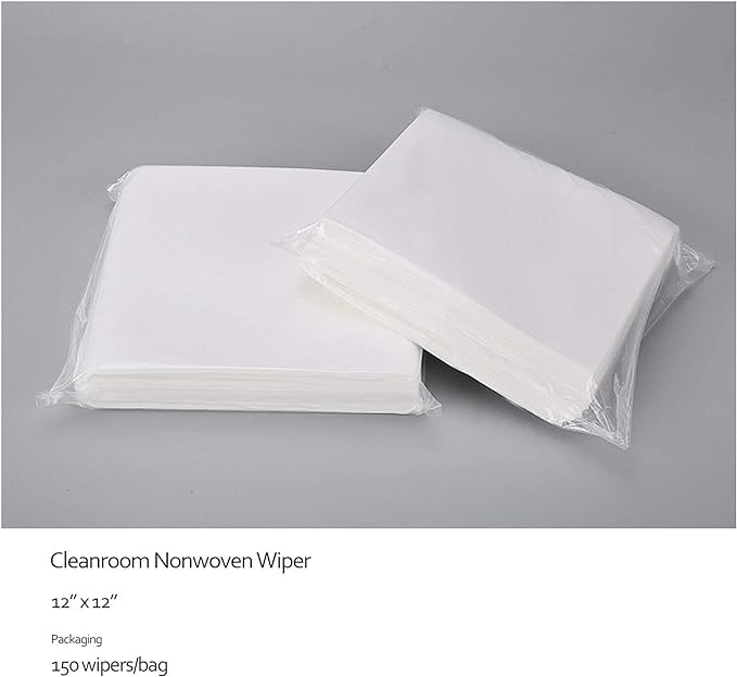 Cleanroom Wipes 4"x4" Double Knit Microfiber Wipers Detailing Cleaning for Class100-1000 ( No. CPS11004, 8,000 Wipes/20 Bags/Case)
