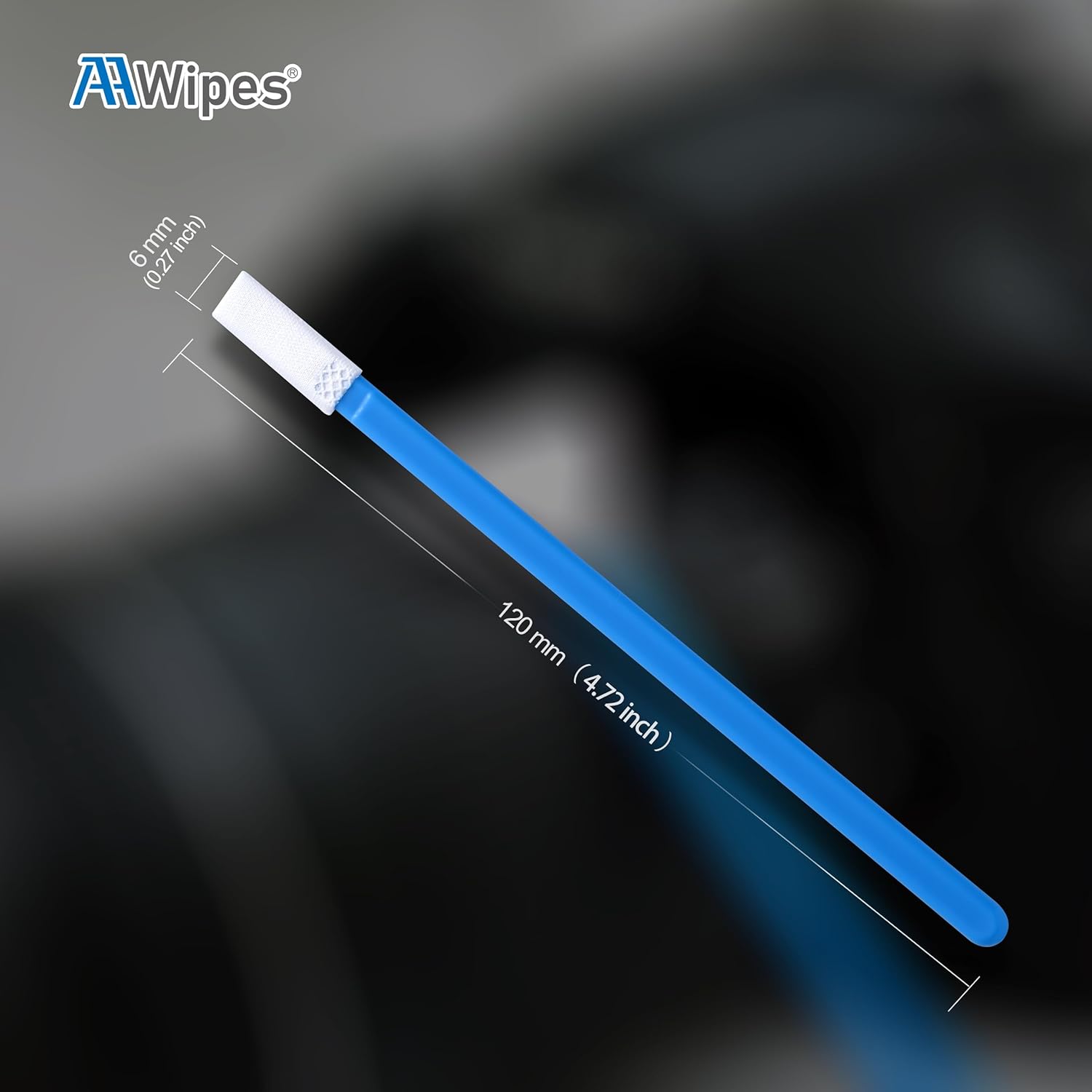 Full frame sensor cleaning kit using 6 mm sensor swabs