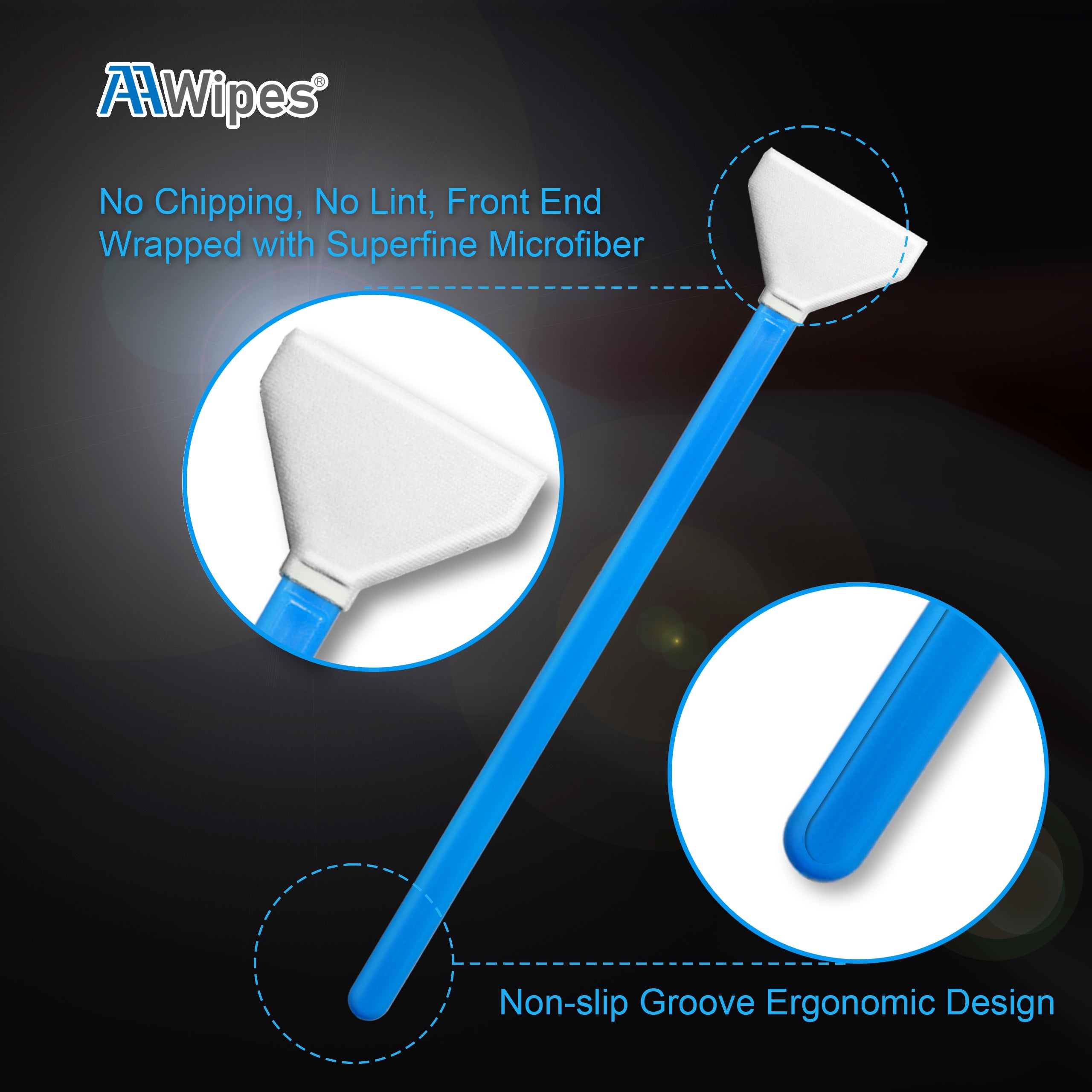 Camera Maintenance Tools Sensor Cleaning Swabs for Full Frame Sensor of DDR24 DSLR or SLR (200 Pieces of 24mm Sensor Cleaning Swabs) (No. HCS-24-200)