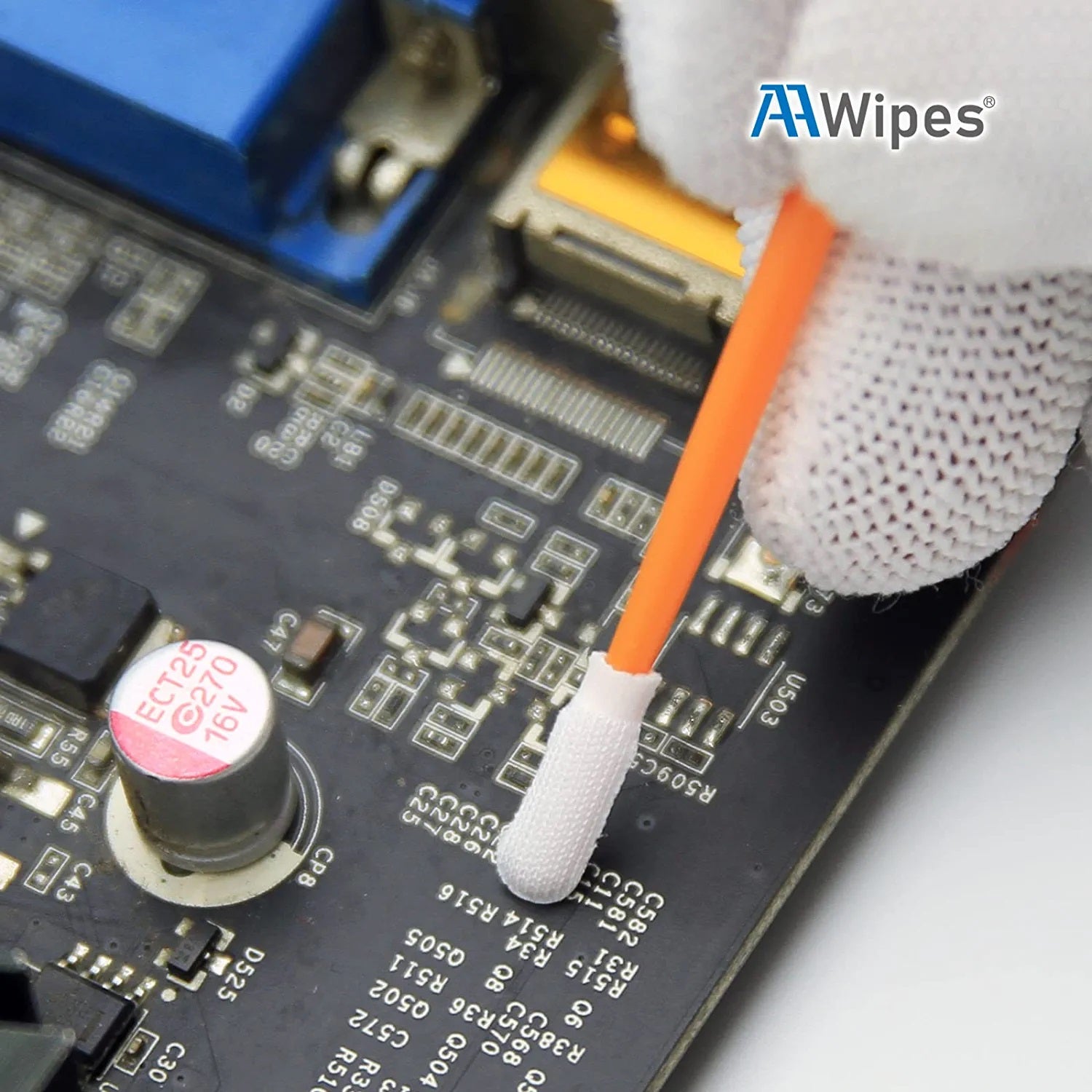 Cleanroom Swab Kit Microfiber Knitted Polyester Swab Buds (No. FA501, 5 Types, Total 1,000 Pcs/Pack)