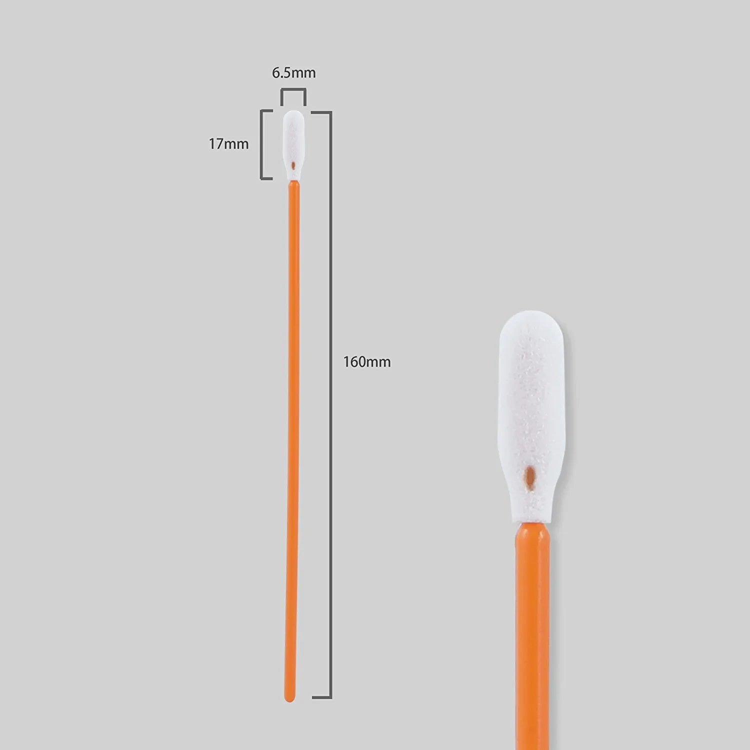 Cleanroom Swabs Foam Tip Cleaning Sponge Stick 5 Types (No. FC501, 1,000 Pcs/Pack)