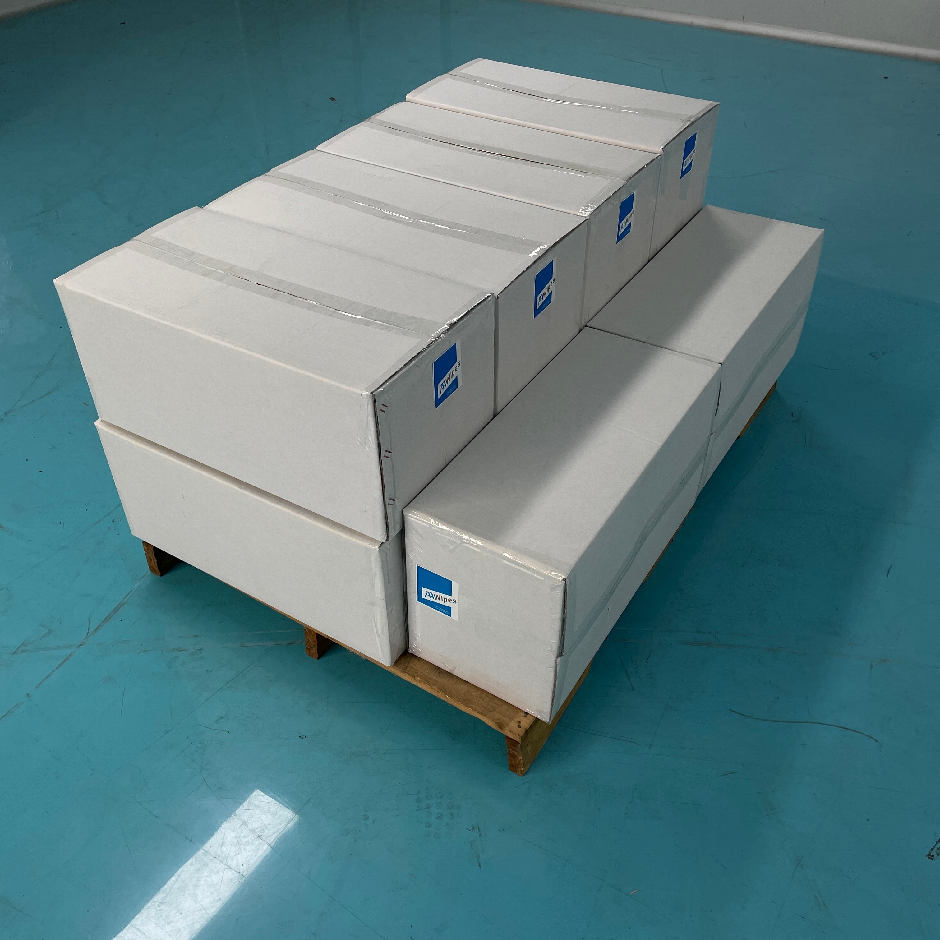 Cleanroom Wipes 12" x 12" Nonwoven Cellulose/Polyester Blend Wipers 56 gsm(No. NW05612, 15,000 Wipes/100 Bags/Case)