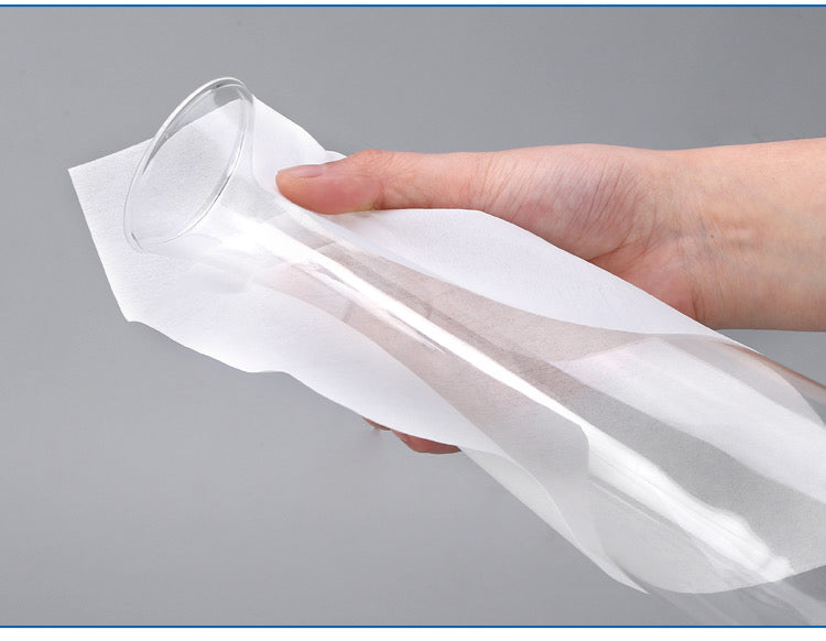 Cleanroom Wipes Cellulose/Polyester Blend, 6" x 6" Nonwoven Wipers 56 gsm (No. NW05606, 30,000 Wipes/ 100 Bags/Case)