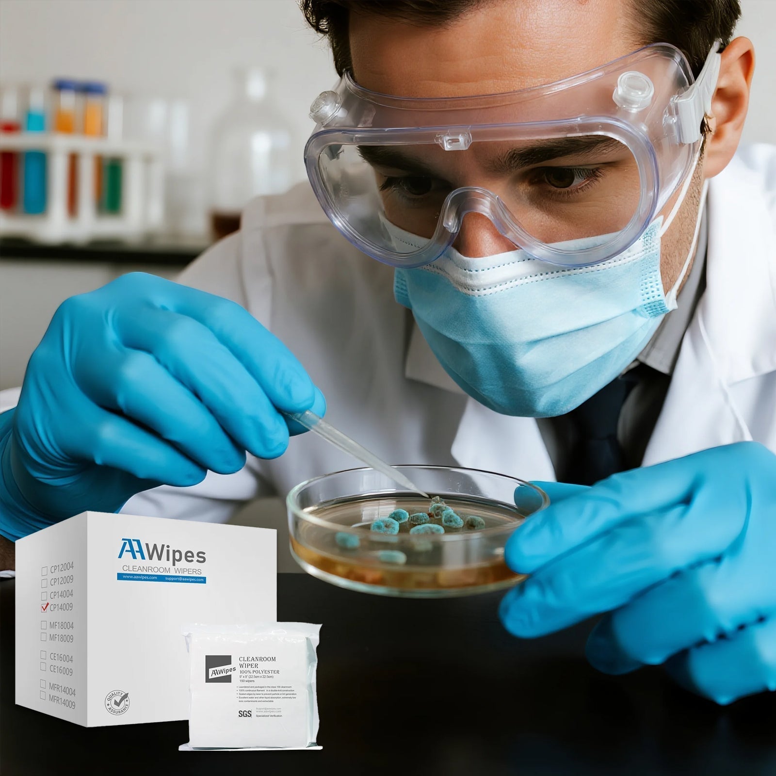 Eco-friendly cleaning wipers for high-end medical and cleanroom clients