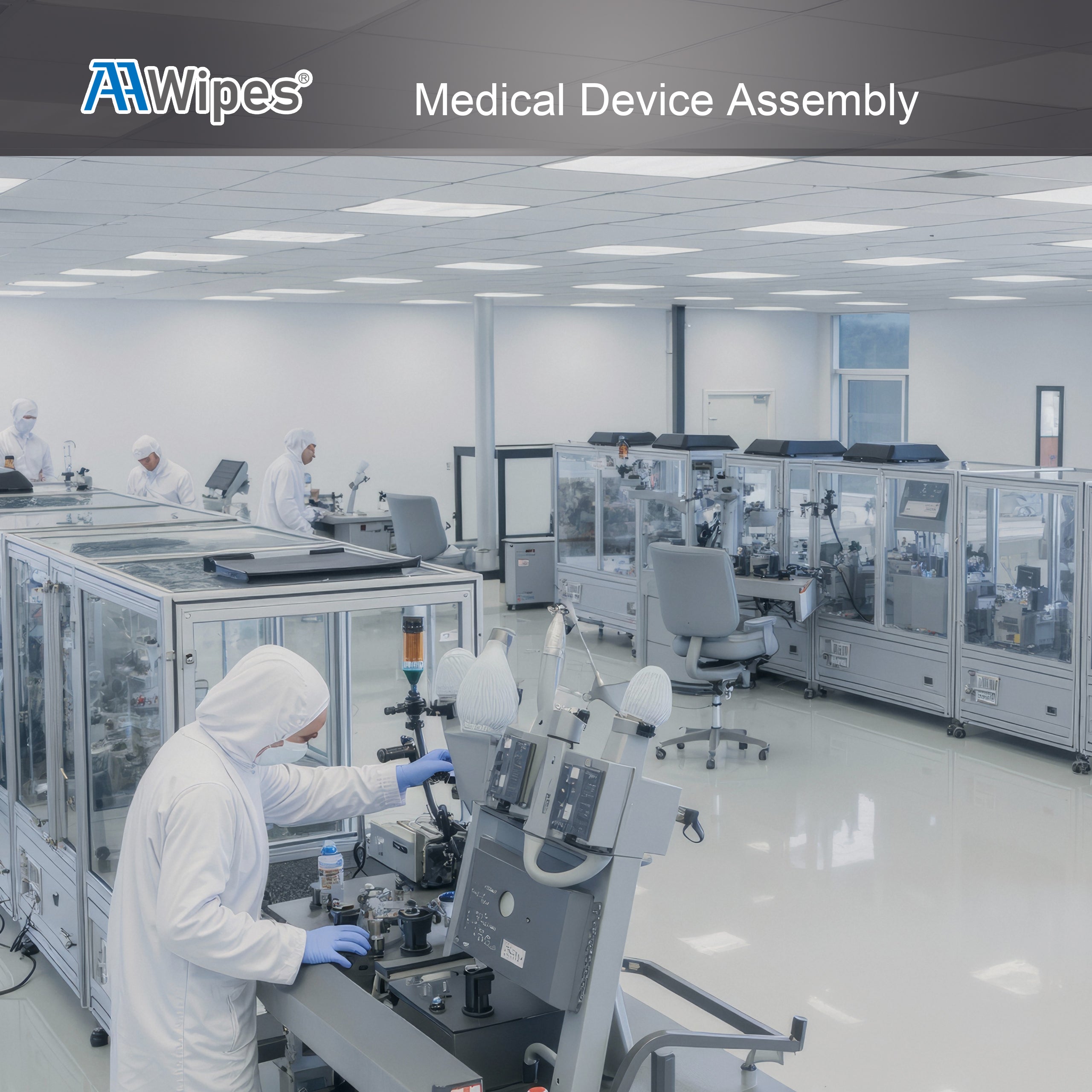 AAWipes Deionized Water Washed Cleanroom Wipes for Semiconductor Manufacturing and Electronics Assembly U.S. Stock
