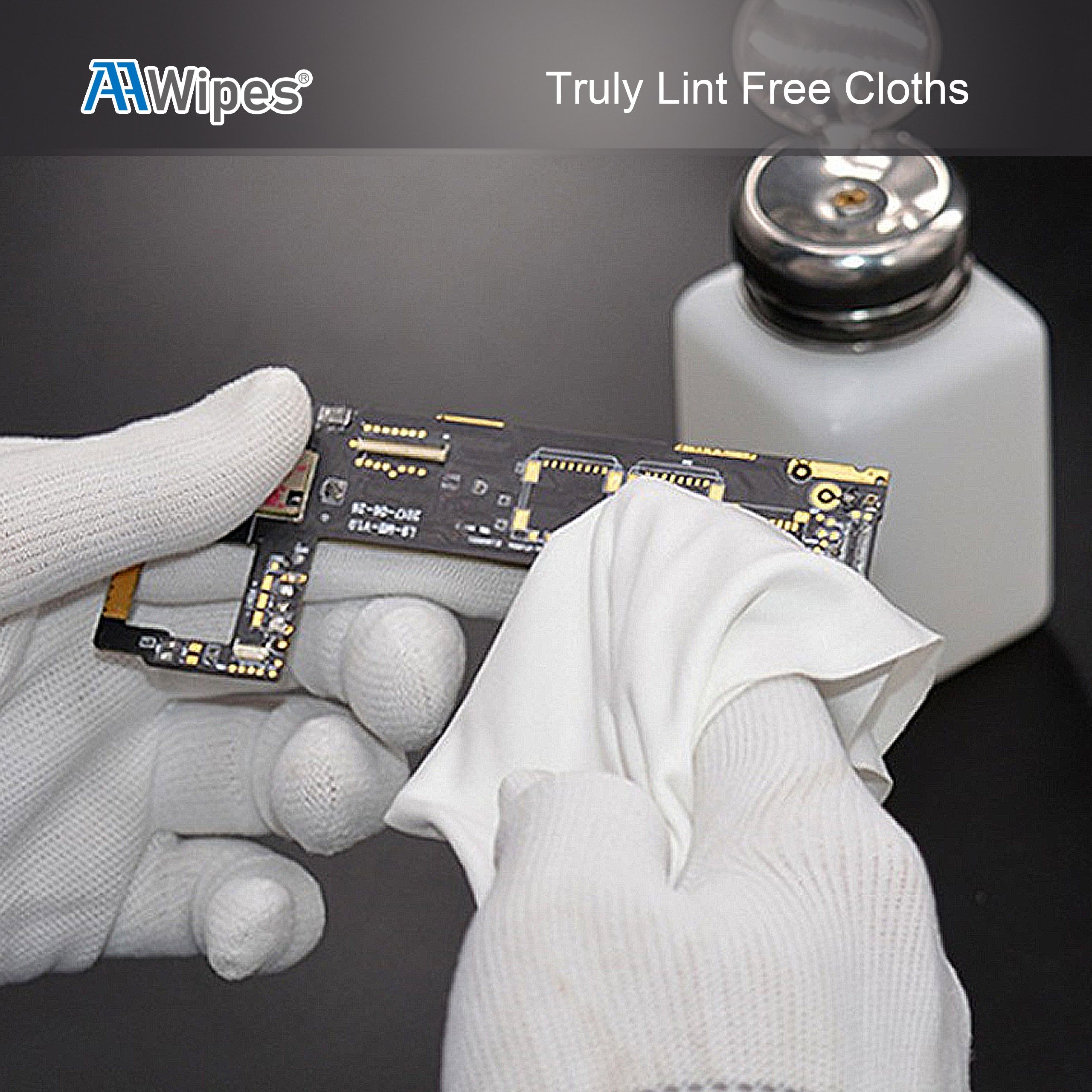 Cleanroom Ultrafine Microfiber Wipers 6"x6" (Starting at 1 Box with 5,000 Wipes per 50 Bags, 180gsm), Laser Sealed Edge, Class 100 Cloths (No. MF18006)