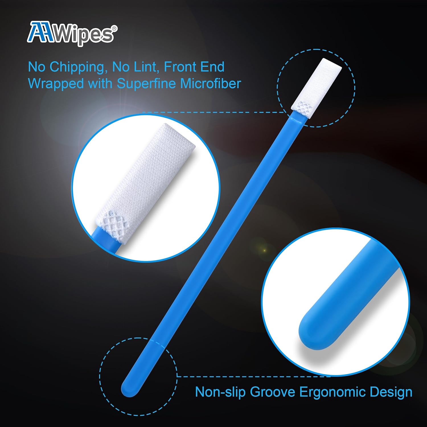 6 mm microfiber sensor cleaning swab no-HCS for camera sensor