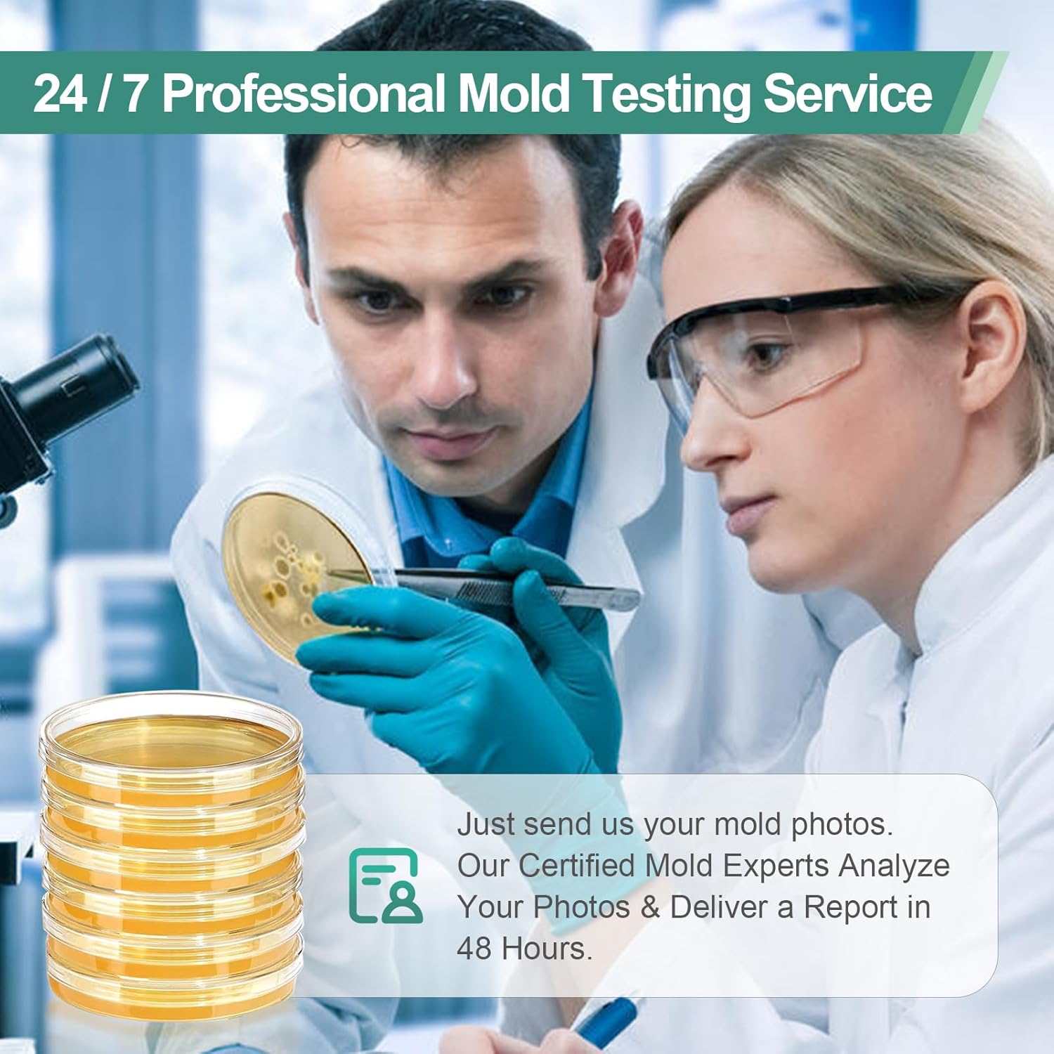 Mold Test Kit for Home Indoor Air Quality Testing Kits Mold Detector（Starting from 10boxes, 120 pieces,  MT-120）